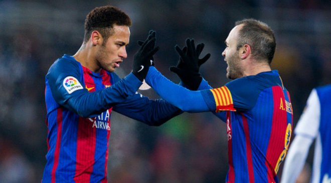 Иньеста не осуждает Неймара