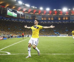 ЧМ-2014: Колумбия обыграла Уругвай и в 1/4 финала сыграет с Бразилией