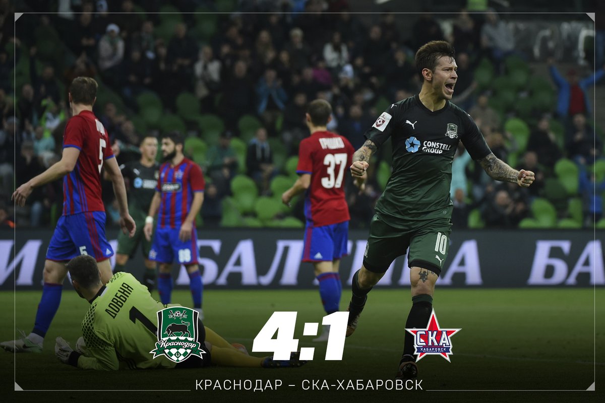 \"Краснодар\" разгромил \"СКА-Хабаровск\"