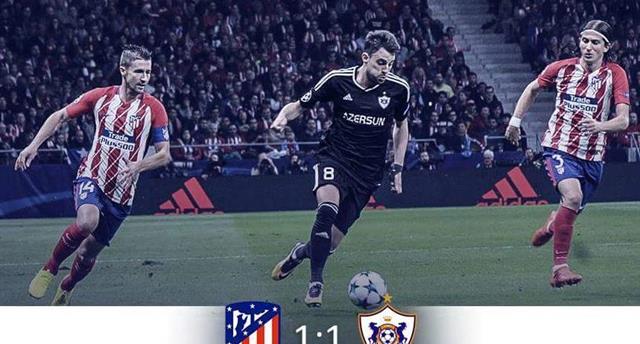 \"Карабах\" удержал ничью с \"Атлетико\"