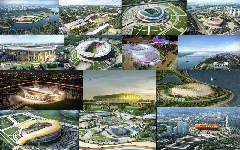 Пресс-служба ФИФА: матчи  ЧМ-2018 пройдут на 12 стадионах