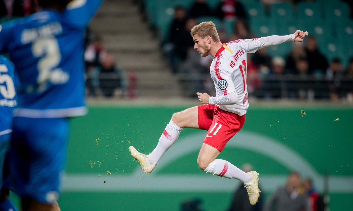 Дубль Вернера вывел \"РБ Лейпциг\" в 1/8 финала Кубка Германии