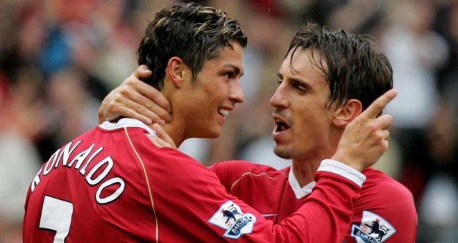 Невилл: Роналду стал тем, кем является, благодаря раздевалке „МЮ“