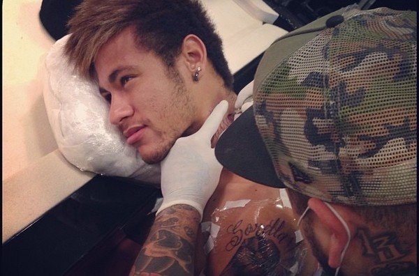 Неймар обзавелся новыми татуировками