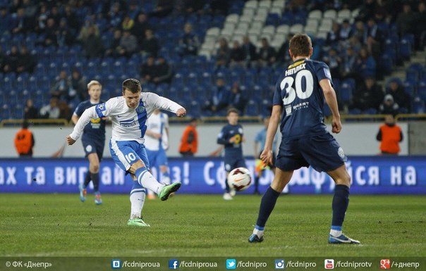 \"Днепр\" дома спокойно обыграл \"Севастополь\"