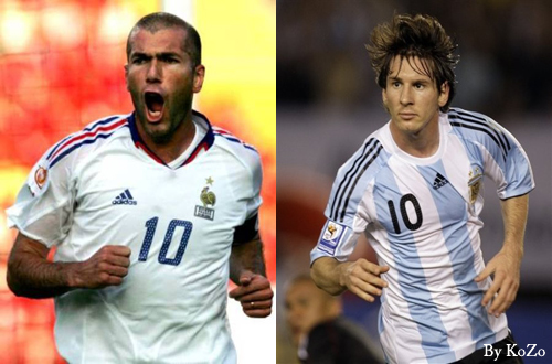 Пеле сравнил между собой Зидана и Месси