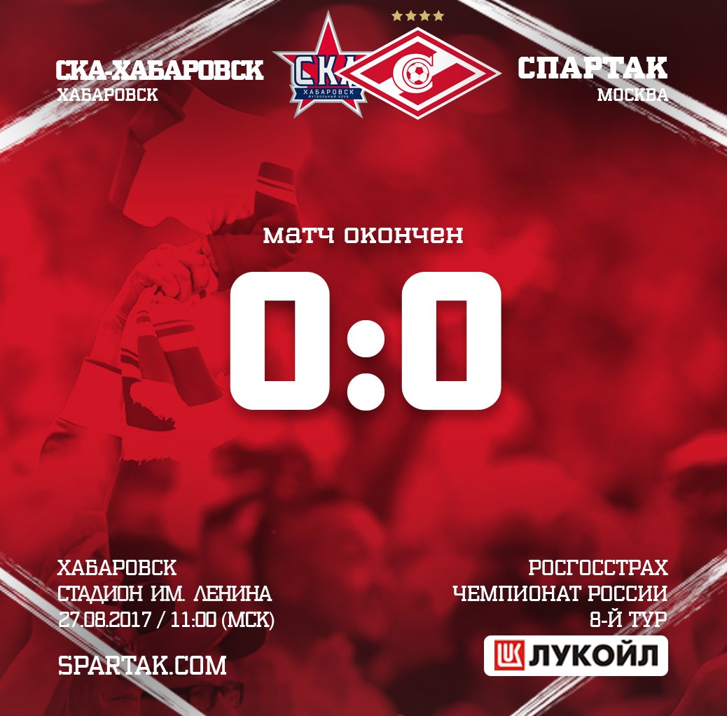 \"Спартак\" не смог победить в Хабаровске