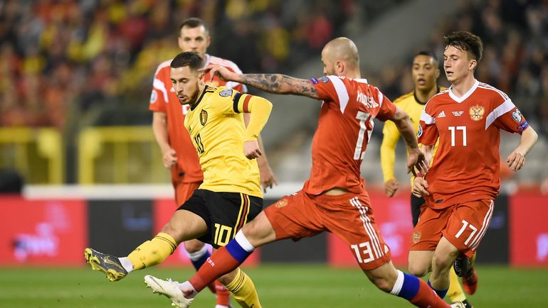 Россия потерпела гостевое поражение от Бельгии