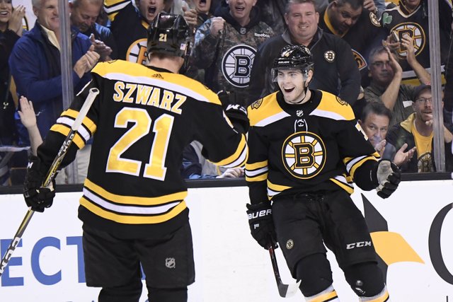 \"Бостон\" забил 5 голов в ворота \"Миннесоты\"