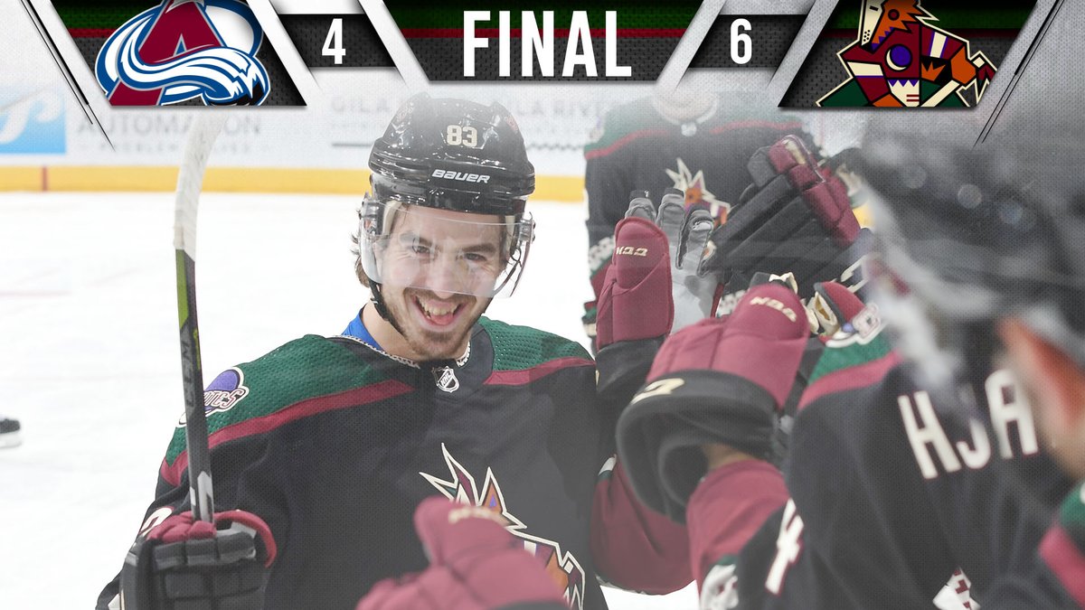 \"Аризона\" и \"Колорадо\" забросили 10 шайб на двоих