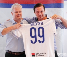 Милевского официально представили в качестве игрока "Хайдука"