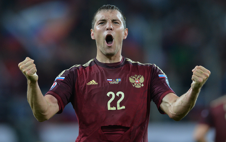 Дзюба не относит Россию к фаворитам Евро-2016