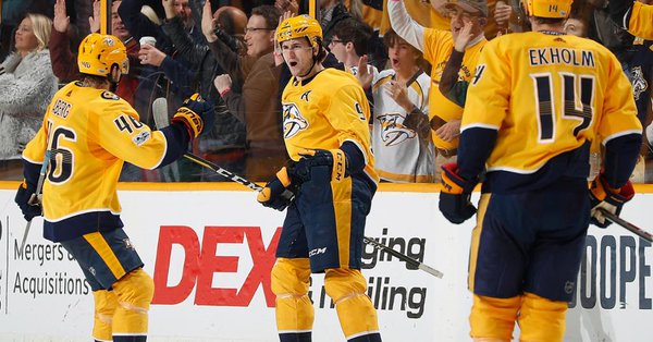 \"Нэшвилл\" выиграл у \"Бостона\" благодаря 5 голам