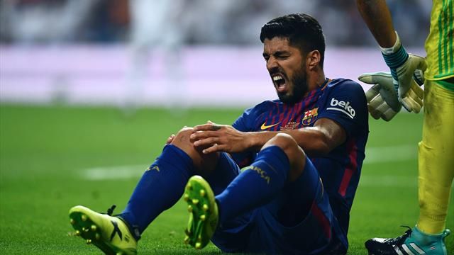 Луис Суарес выбыл на один месяц