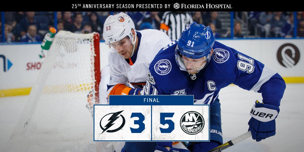 \"Тампа-Бэй\" потерпела фиаско в игре с \"Айлендерс\"