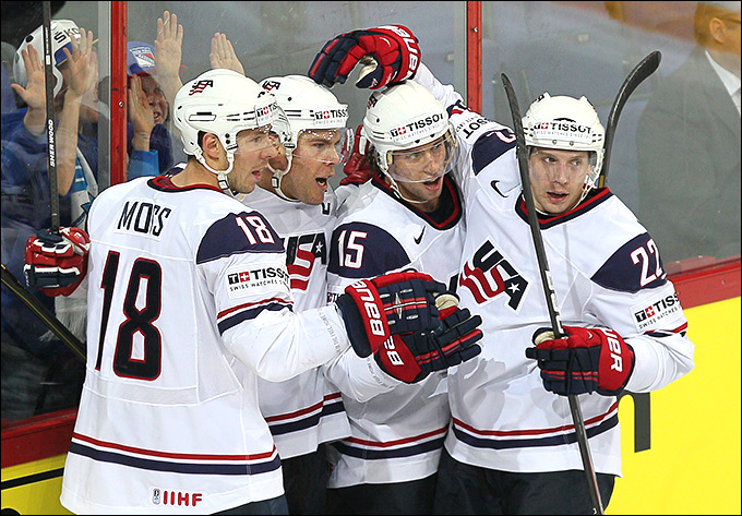 Россия разгромно проиграла сборной США в 1/4 финала чемпионата мира