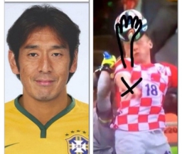 Супруга игрока сборной Хорватии подшутила над японским рефери