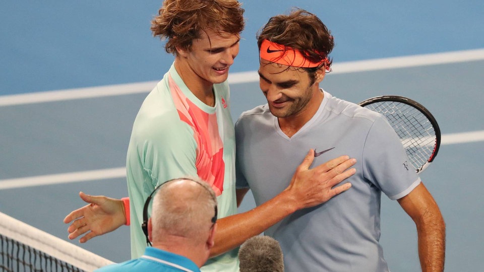 Зверев восхищается игрой Федерера