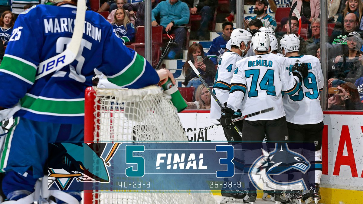 \"Ванкувер\" уступил \"Сан-Хосе\"