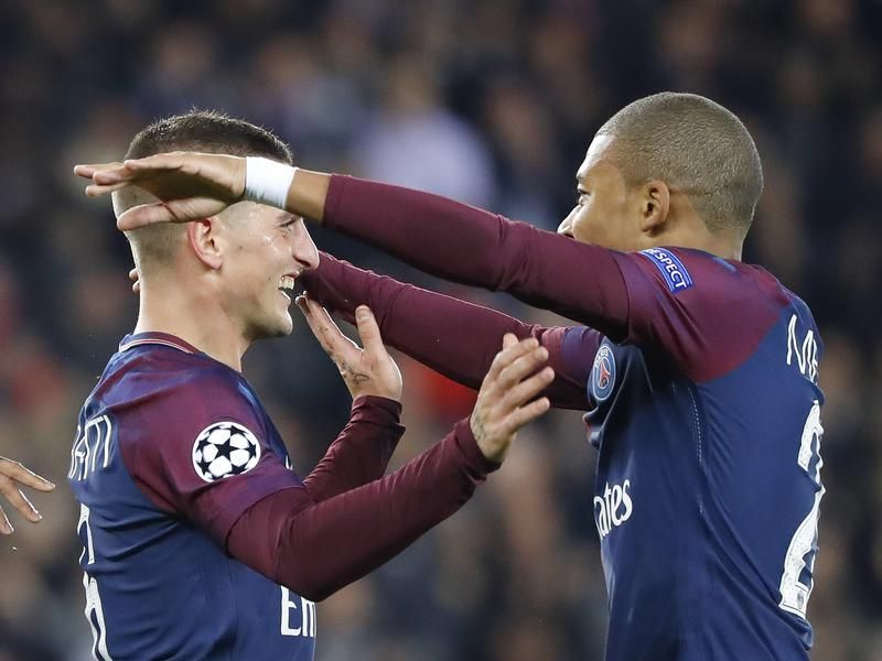 Верратти рад своему голу в ворота \"Андерлехта\"