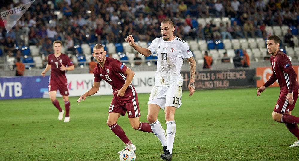 Латвия разгромно проиграла Грузии