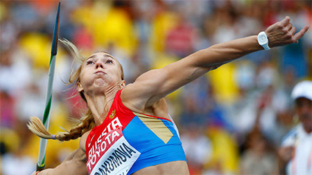 Абакумова завоевала бонзу в метании копья