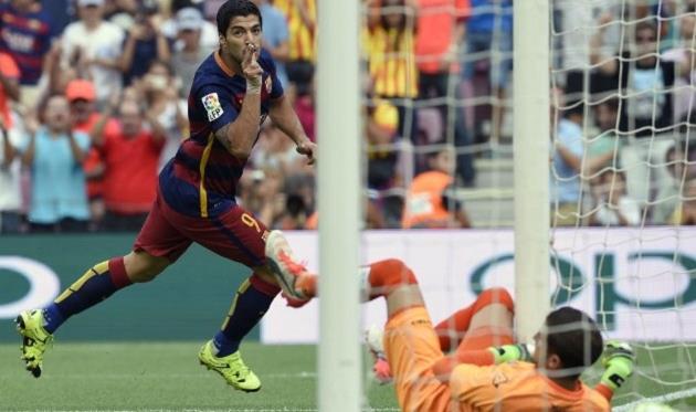 Дубль Суареса приносит \"Барсе\" победу над \"Лас-Пальмасом\"