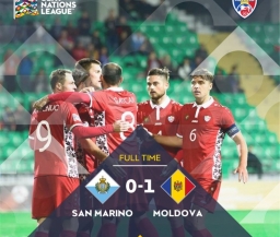 Молдова минимально одолела Сан-Марино