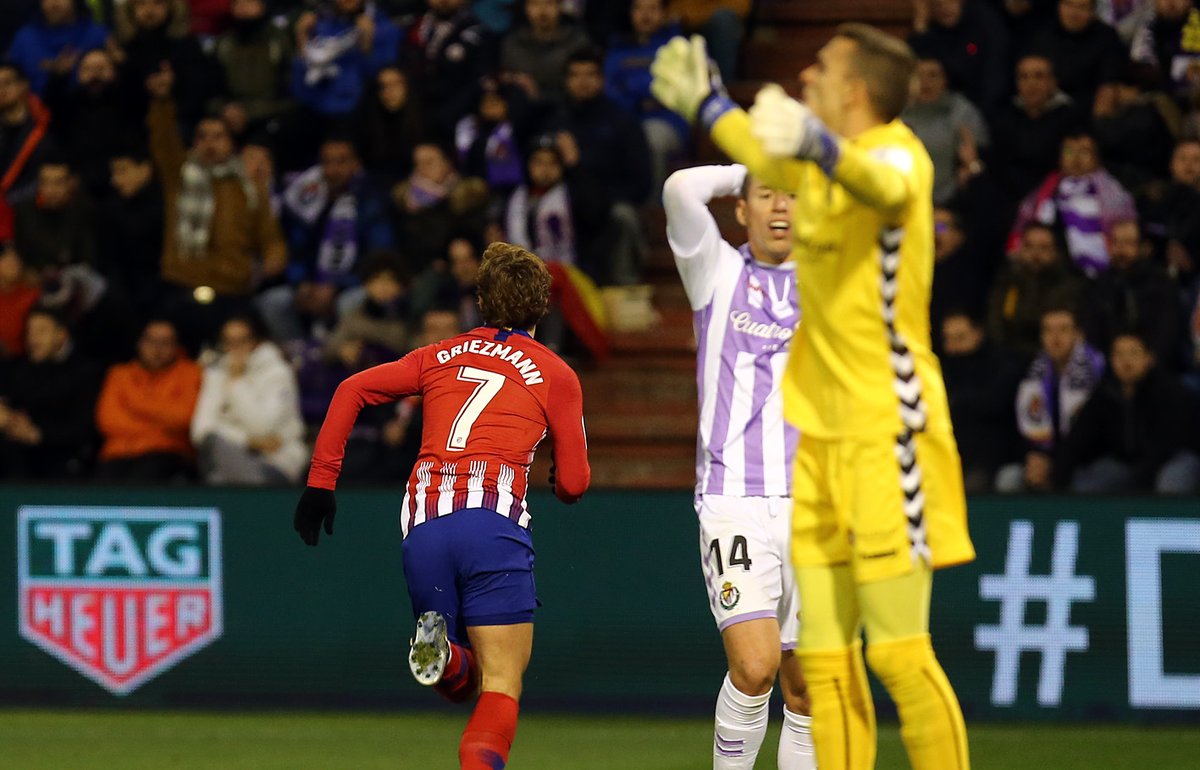 \"Атлетико\" одолел \"Вальядолид\" благодаря усилиям Гризманна