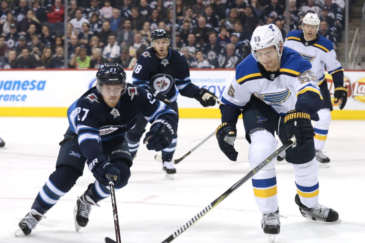 \"Виннипег Джетс\" победили \"Сент-Луис Блюз\" в результативном матче