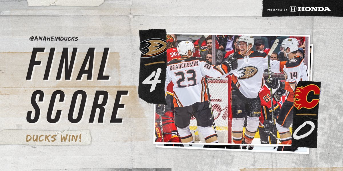 \"Анахайм\" отгрузил 4 безответные шайбы \"Калгари\"