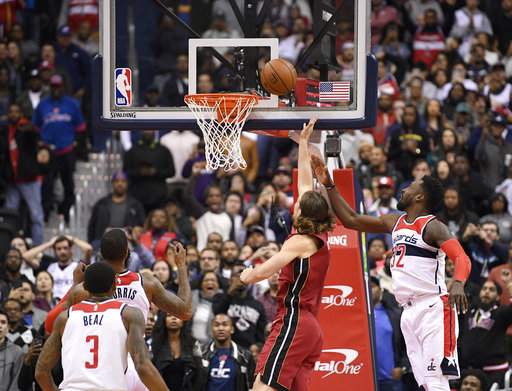 \"Майами Хит\" вырвали гостевую победу над \"Вашингтон Уизардс\"