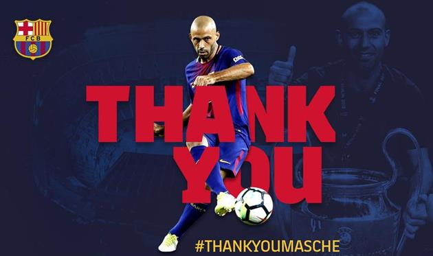 \"Барселона\" официально подтвердила уход Маскерано