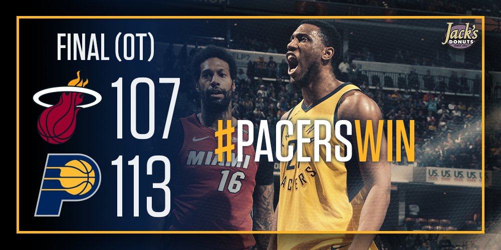 \"Индиана\" дожала \"Майами \" в овертайме