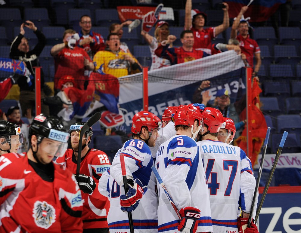 Сборная России взяла верх над австрийцами на чемпионате мира по хоккею