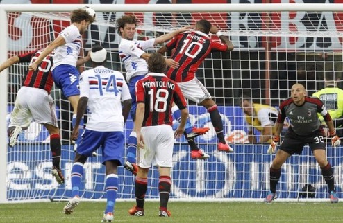 \"Милан\" потерял очки в матче против \"Сампдории\"