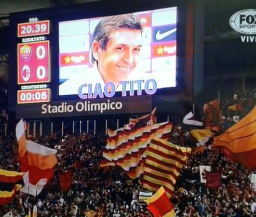 Перед матчем "Рома" - "Милан"  болельщики почтили память Тито Вилановы