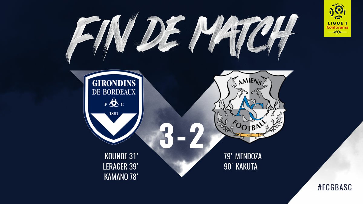 \"Бордо\" набрал три очка в игре с \"Амьеном\"