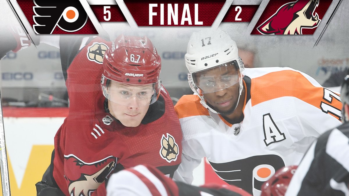 \"Аризона\" пропустила 5 шайб от \"Филадельфии\"