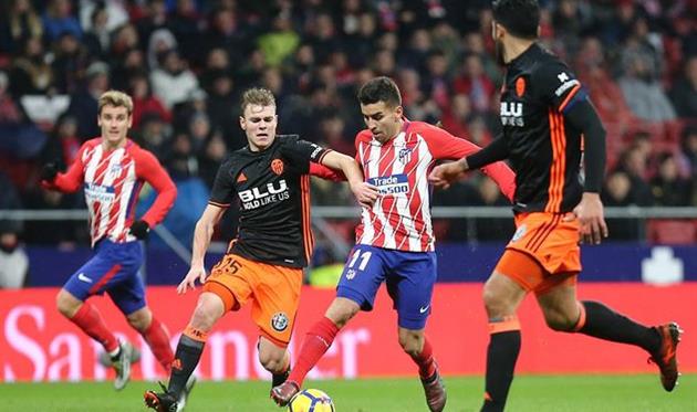 \"Атлетико\" минимально одолел \"Валенсию\"