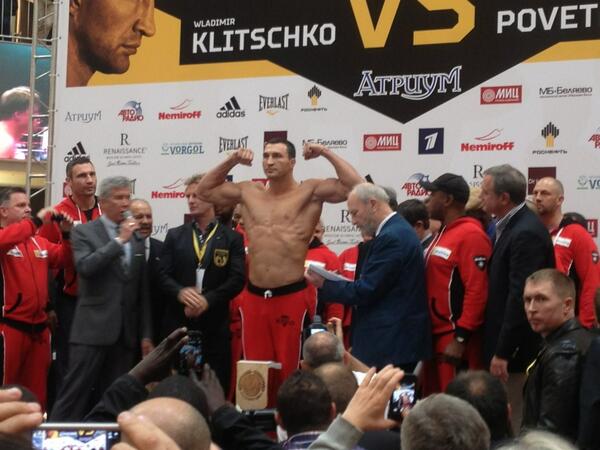 Кличко оказался тяжелее Поветкина