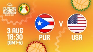Пуэрто-Рико до 18 жен - США до 18 жен. Обзор матча