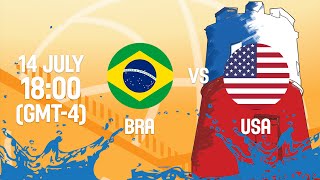 Бразилия до 18 - США до 18. Обзор матча