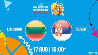 Литва до 16 - Сербия до 16. Обзор матча