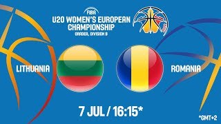 Литва до 20 жен - Румыния до 20 жен. Обзор матча