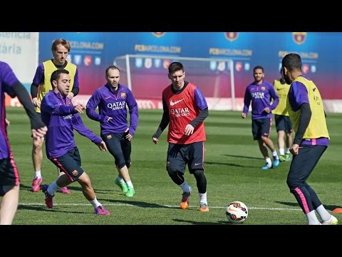 Тренировка Барселоны. 07.04.2015