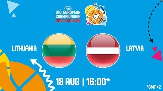 Литва до 16 - Латвия до 16. Обзор матча