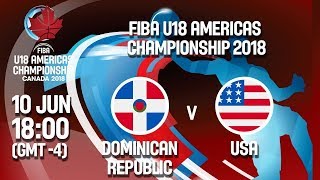 Доминикан. респ. до 18 - США до 18. Обзор матча