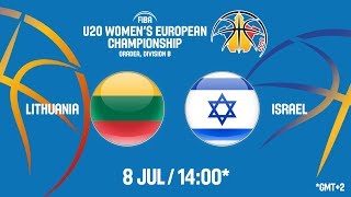 Литва до 20 жен - Израиль до 20 жен. Обзор матча