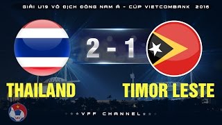 Таиланд до 19 - Восточный Тимор до 19. Обзор матча